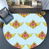 Sailor Moon5,Round Area Rug,Carpet Rug for Living Room Bedroom Sofa Playroom Decor,Non-slip Floor Mat
