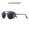 NEW Round Steampunk Sunglasses Men Women Fashion Metal Glasses Brand Design Vintage Sunglasses High Quality UV400