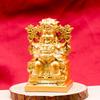 Wealth God Sitting Statue with Fú Character and Treasure Bowl - New Year Ornament for Home or Company