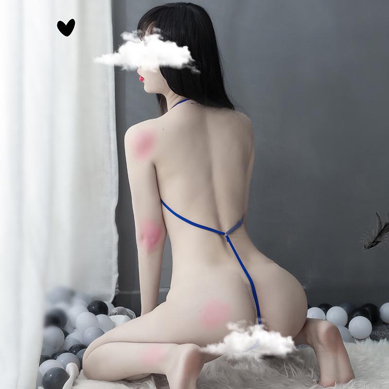 Hochelastischer glänzender Cosplay Schulbadeanzug Body Erotische Dessous für Frauen