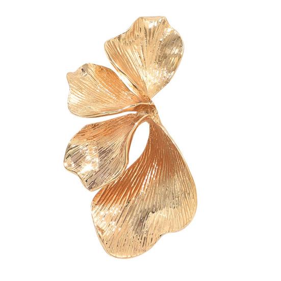 1 Par de Pendientes para Mujer Multicapa Exagerados Forma de Flor Pendientes de Botón Ligeros Versátiles Joyería Regalo