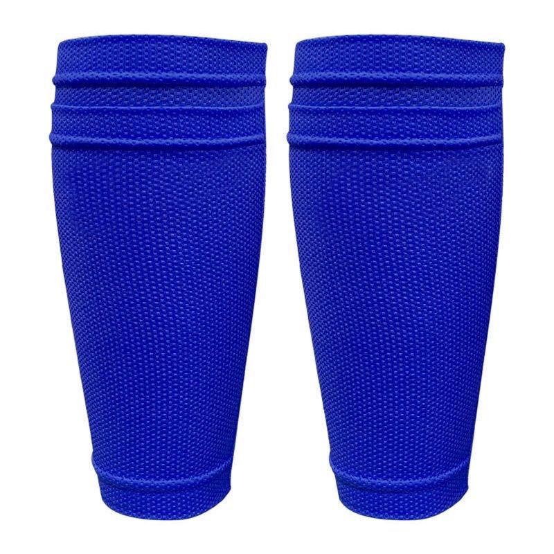 Men's Double Layer Breathable Mid-Calf Shin Guard Football Socks Set