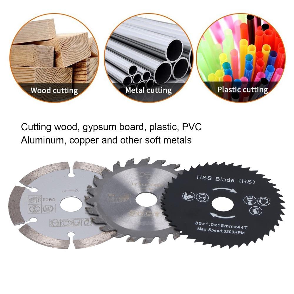 4pcs 3-3/8 Inch Diameter Mini Circular Saw Blade Circular Saw Blade Set For Tile Grout Concrete