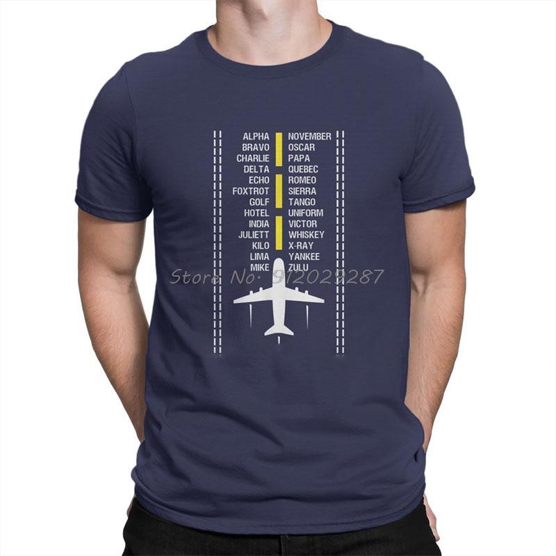 Airplane Lover Phonetic Alphabe Flying Gift Airplane Pilot T Shirt Unisex ONeck Tshirt Cotton Tshirt Hip Hop Tees Streetwear