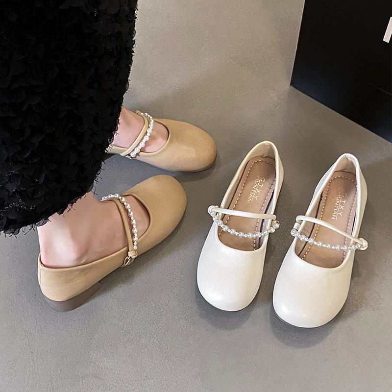 French light mouth evening breeze Mary Jane single shoes  new spring and summer versatile gentle soft sole with skirt fairy shoes