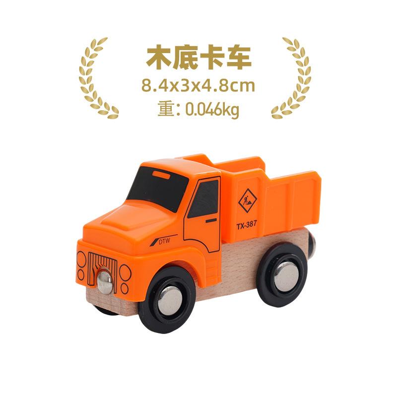 NEU Holz Magnetischer Zugwaggon Lokomotive Krankenwagen Feuerwehrwagen Holz Eisenbahnzubehör passend für Holzschienen Spielzeug
