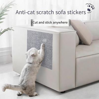 Tapis à griffer pour chat Tapis découpable pour canapé Mur Protecteur de meubles anti-rayures Grattoir pour animaux de compagnie DIY pour coin de canapé