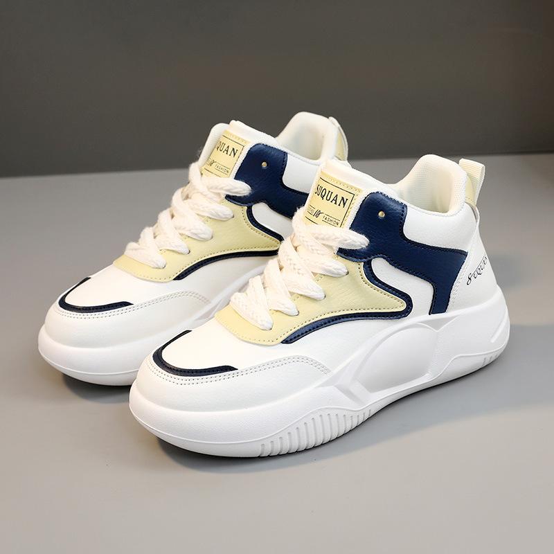 

[Customization] K8639 new color matching women s shoes 2025 spring and autumn explosion breathable heightening thick baseplate shoes casual shoes 40
