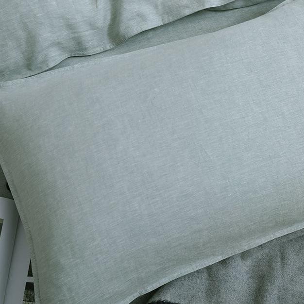 Light Luxury Pure Linen Pillowcase Pair with Envelope Closure 48x74 cm