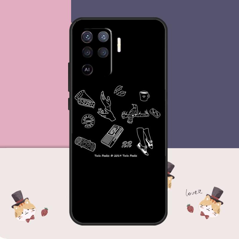 Welcome To Twin Peaks Case For Oppo A94 A74 A54 A18 A38 A58 A78 A98 A80 A60 A40 A96 A76 A16 A15 A17 A57 A77 A5 Pro