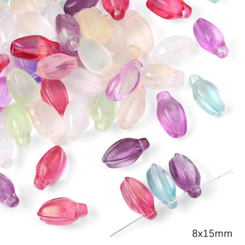 20 ks skleněných korálků skořápka květinové geometrické kouzlo pro DIY náhrdelník náramek náušnice příslušenství pro výrobu šperků