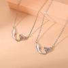 Nickel Silver Plated Gold Fishtail Necklace with Mother-of-Pearl: Elegant Mermaid-Inspired Clavicle Chain for Women