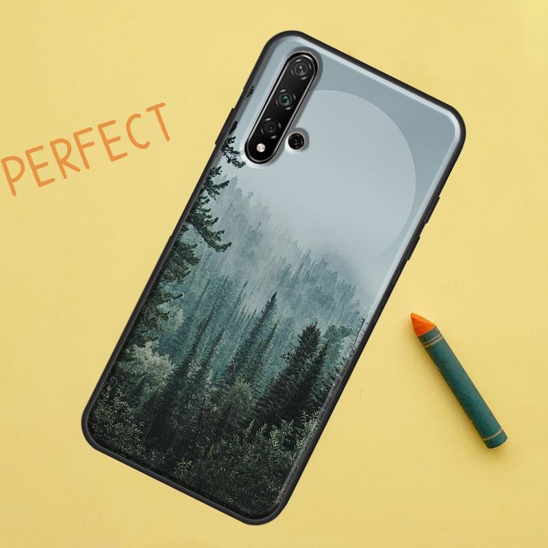 Beautiful Mountain Forest Nature For Huawei Nova 10 9 SE 11 Pro 12i 11i 8i Y60 Y70 Y90 Y61 Y91 Y72 Y73 P20 P40 P30 Lite Case