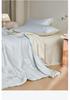 A-Class Tencel Embroidered Summer Quilt 4-Piece Set: Silky, Skin-Friendly, Antibacterial, Mite-Proof, Machine Washable.