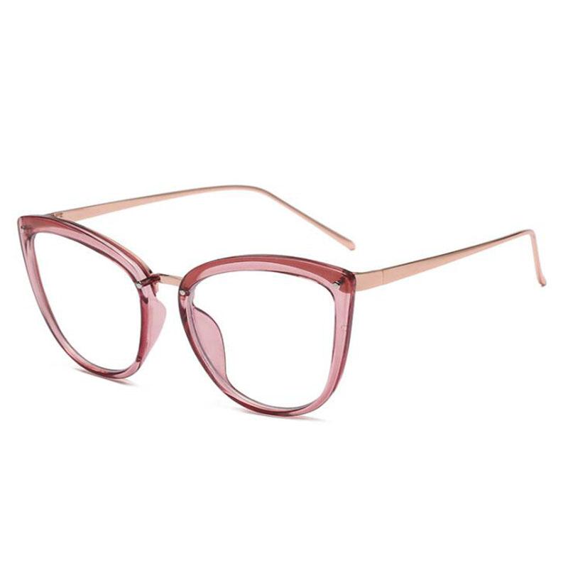 Feminine Optical Myopia Glasses Vintage Brand Design Clear Cat Eye Blue Light Blocking Glasses Women Eyeglasses Degree 0 To -6.0