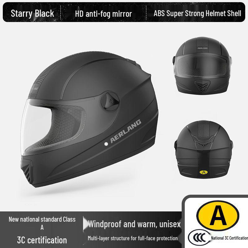 

2025 3C Certified Class A Electric Bicycle/Motorcycle Anti-fog Helmet for Winter Basic: Clear Lens