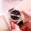 Same Versatile Fashion Casual Belt Watch Rhinestone Student Waterproof Quartz Watch