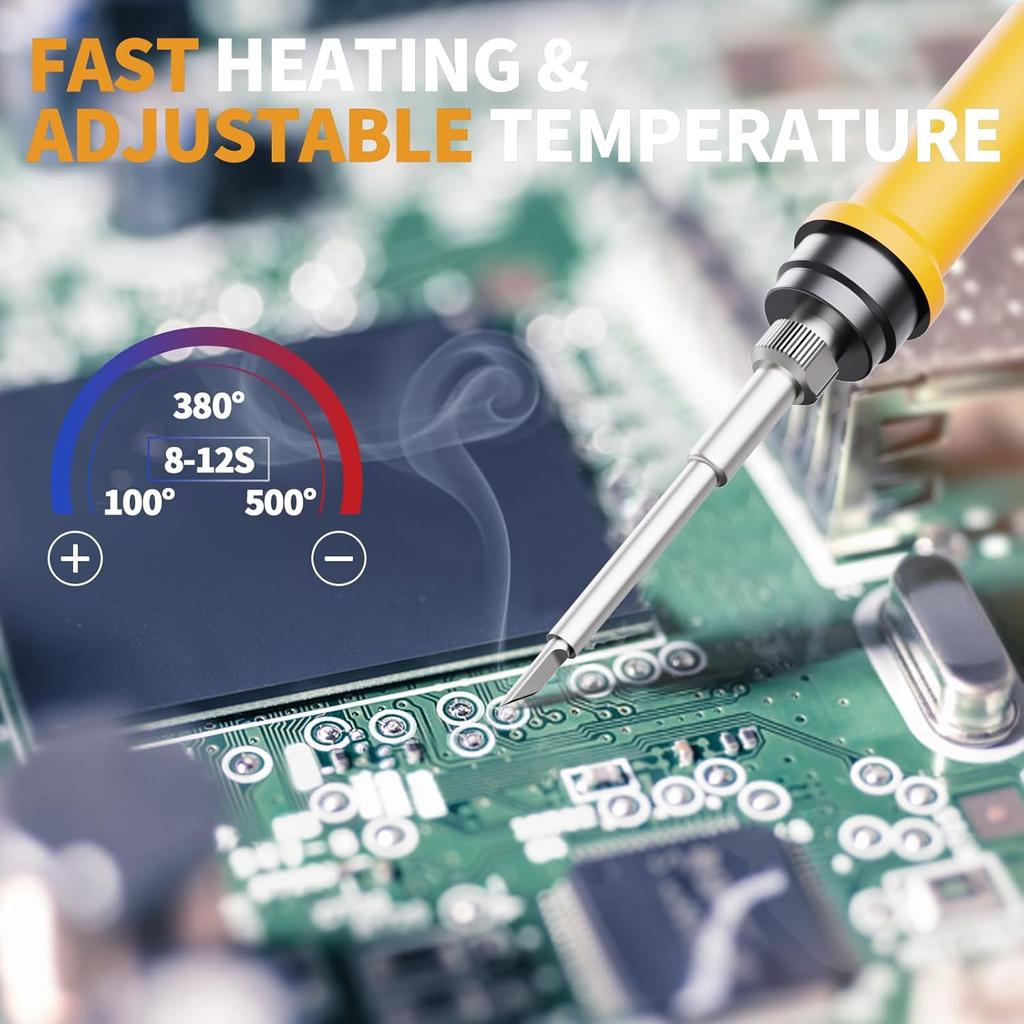 Cordless Soldering Station for Dewalt 20V Max Battery - Electric Digital LCD Display Soldering Iron Station Fast Heating Up Soldering Station for