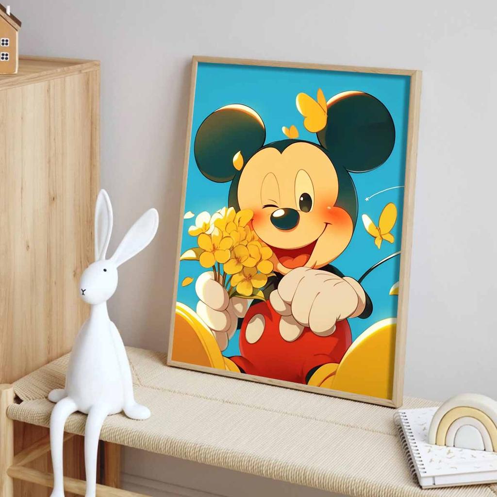 DIY Diamond Painting Mickey Mouse Cross Stitch Kit Mosaic Art Diamond Painting Full Circle Diamond Home Decoration