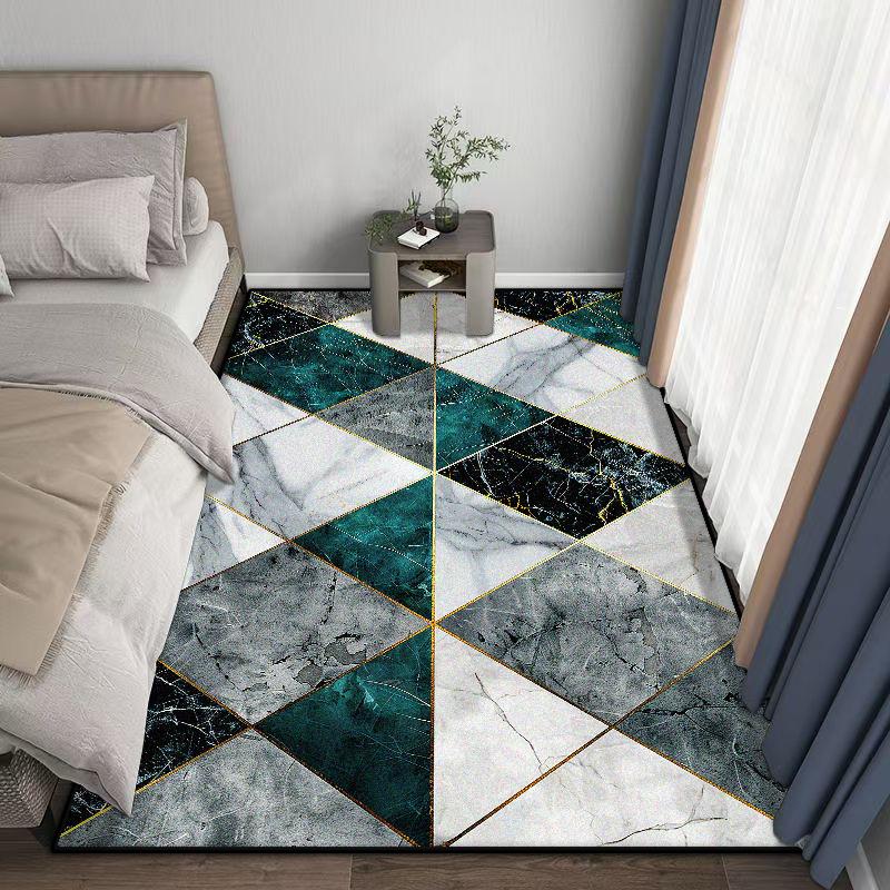 Modern Geometric Carpet Home Decoration Plush Rugs Living Room Big Size Light Luxury for Bedroom Sofa Tables Mat Gaming Room