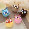 New Cartoon Owl Crochet Woolen Keychain Bag Car Keychain Charm Cute Woven Pendant
