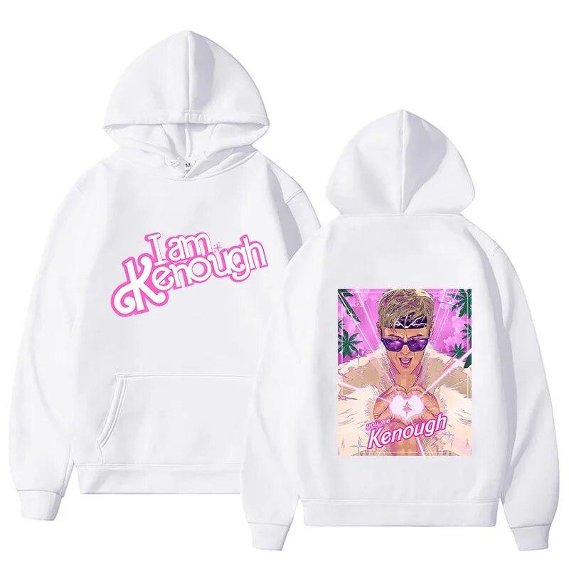 

I Am Kenough Hoodie Unisex Woman Harajuku Pullover Tops Sweatshirt I Am Enough Printed Streetwear Unisex