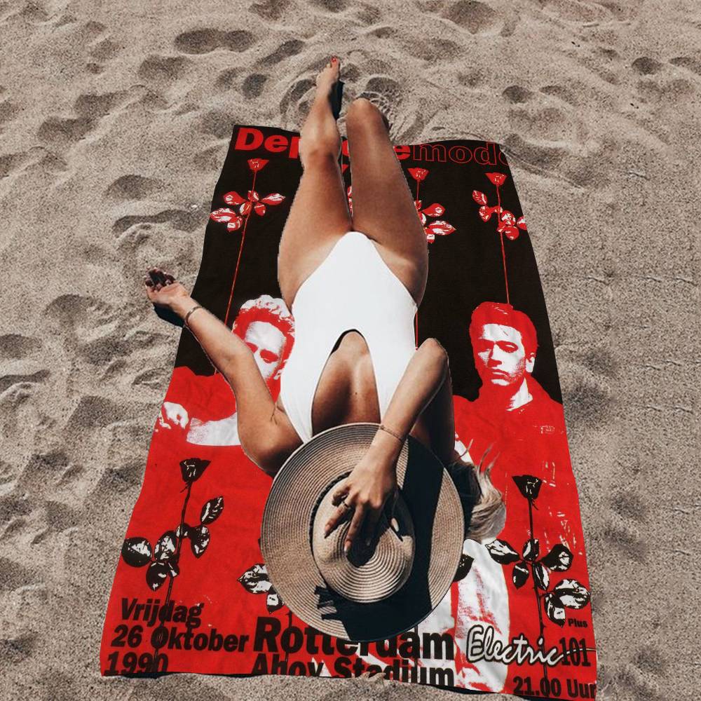 Depeche-Mode Singer Star Microfiber Beach Towel Absorbent Quick Dry Soft Yoga Swimming Resort Mountain Climbing Towel