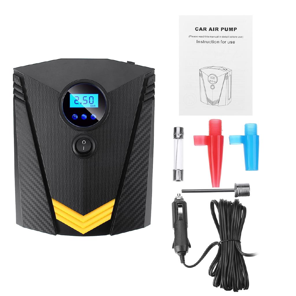 Digital Car Tire Inflatable Pump Illumination Auto Air Compressor for Cars Wheel Tires Electric DC 12V Tyre Inflator