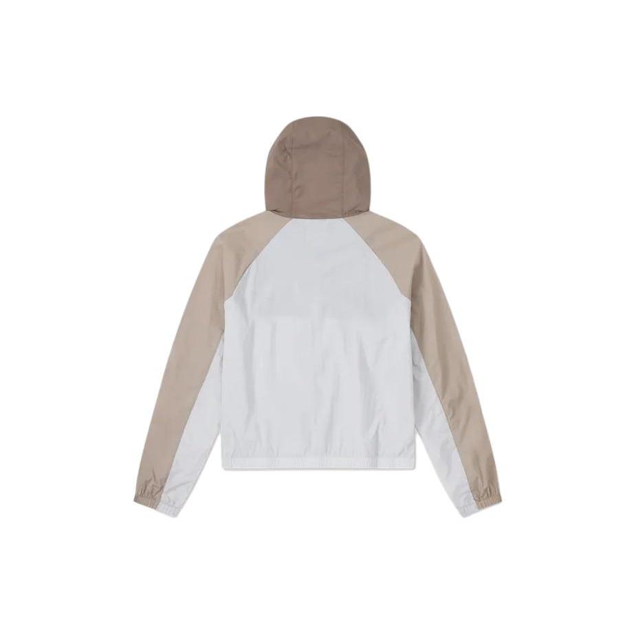 (WMNS) Converse Lightweight Windbreaker Jacket Asia Sizing 'Beige White' Women's 10026393-A01