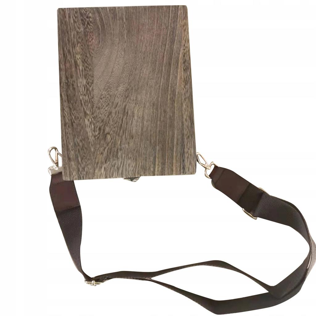Holz Umhängetasche Retro Box Box Künstler-Schultertasche