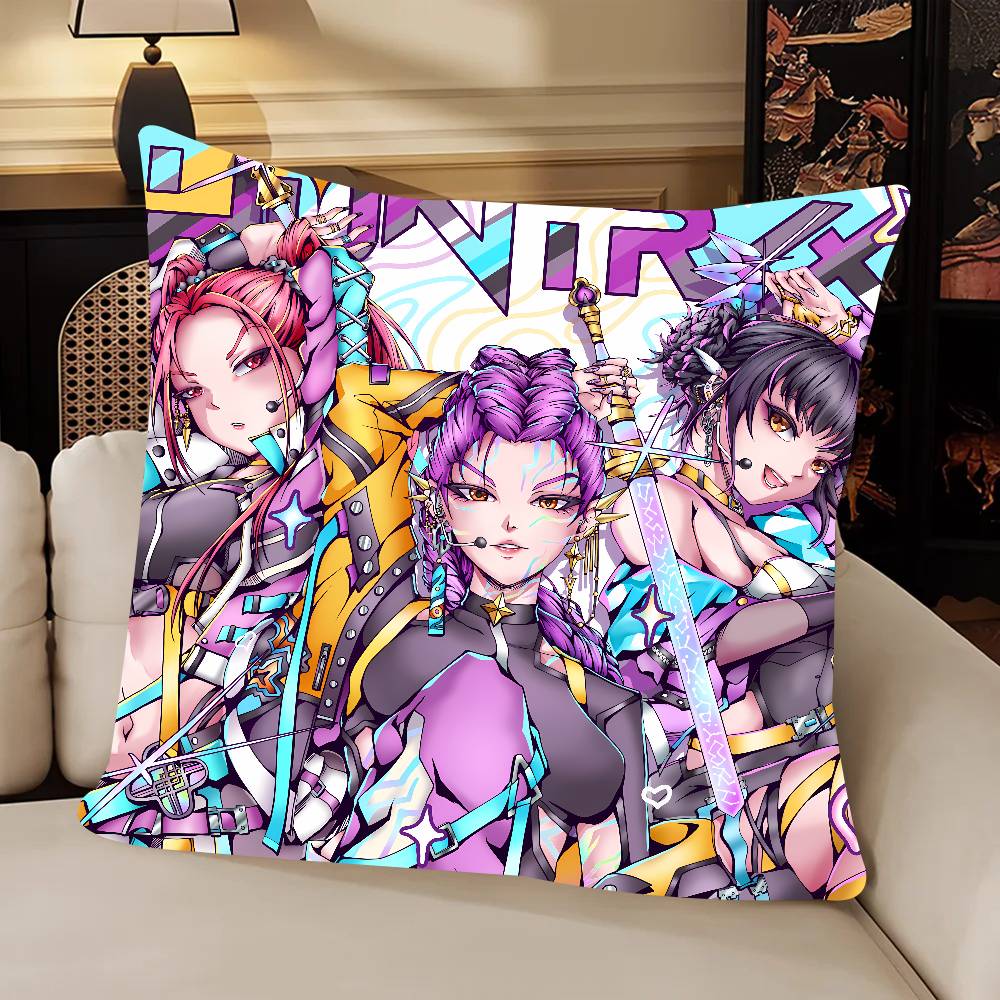 Popular K-KPopS Cool D-Demon Top H-Hunters Pillow Case Cushion Cover Decor Home Throw For Couch Camping Pillow Cover Decorations