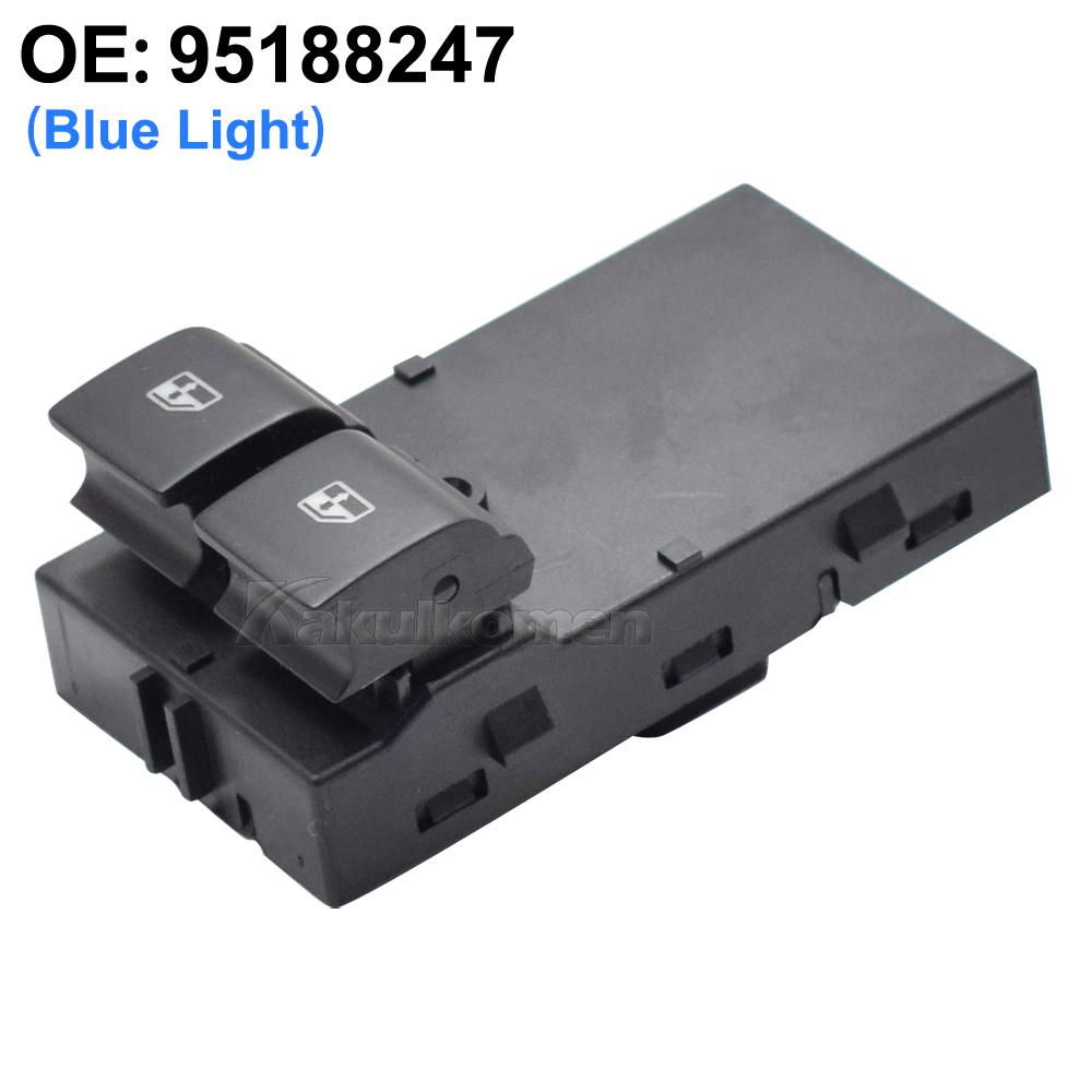 Power Window Control Switch Regulator Button 6P Blue Light 95188247 For GMC Chevrolet Aveo 2011-2013 Prisma/Onix/Spin/Cobalt