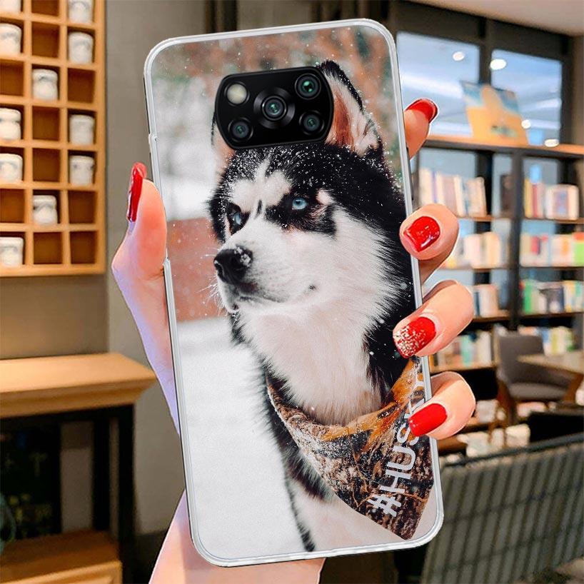 Siberian Husky Dog Cover Phone Case For Xiaomi Poco F7 Ultra X7 X6 X5 Pro M7 Redmi 15C 15 13C 13 12C 12 10C 10 9A 9C 9T 9 Shell