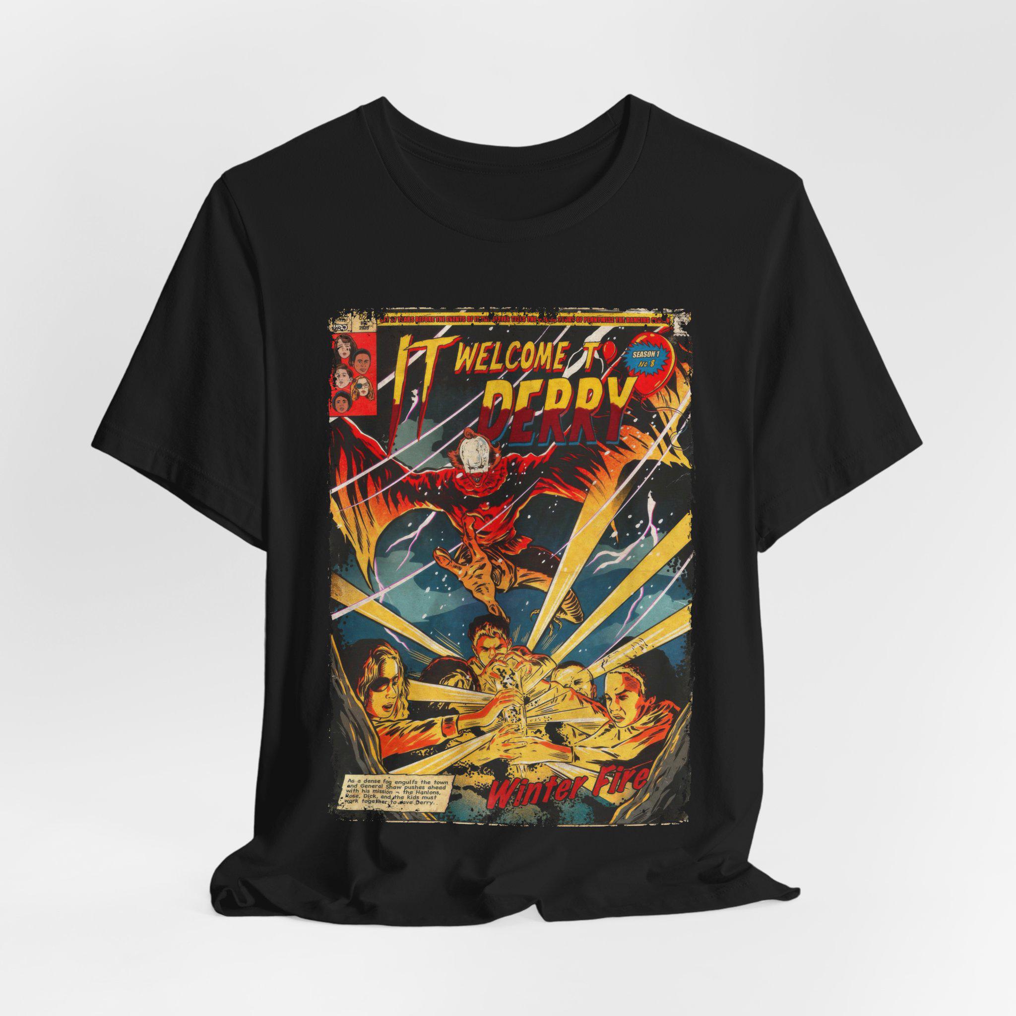 

Aesthetic IT Welcomes To Delhi Movie Tshirts Retro Horror Movie Pattern Tshirts for Both Unisex and Women S