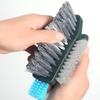 3-in-1 Gap Brush, Scrapes Water & Brushes Dust, V-Shaped Bristles 90° Dead Angle Free for Bathroom & Floor