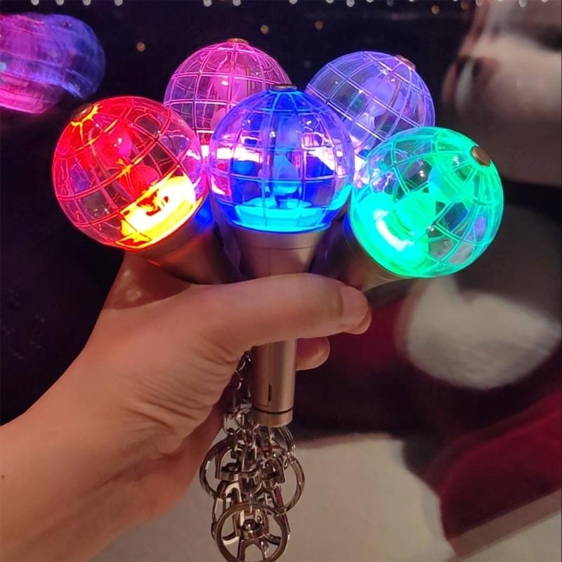 Sturdy LED Small Lightstick Keyring Multicolors Keychain for Music Concert Support Fans and Concert Gatherings