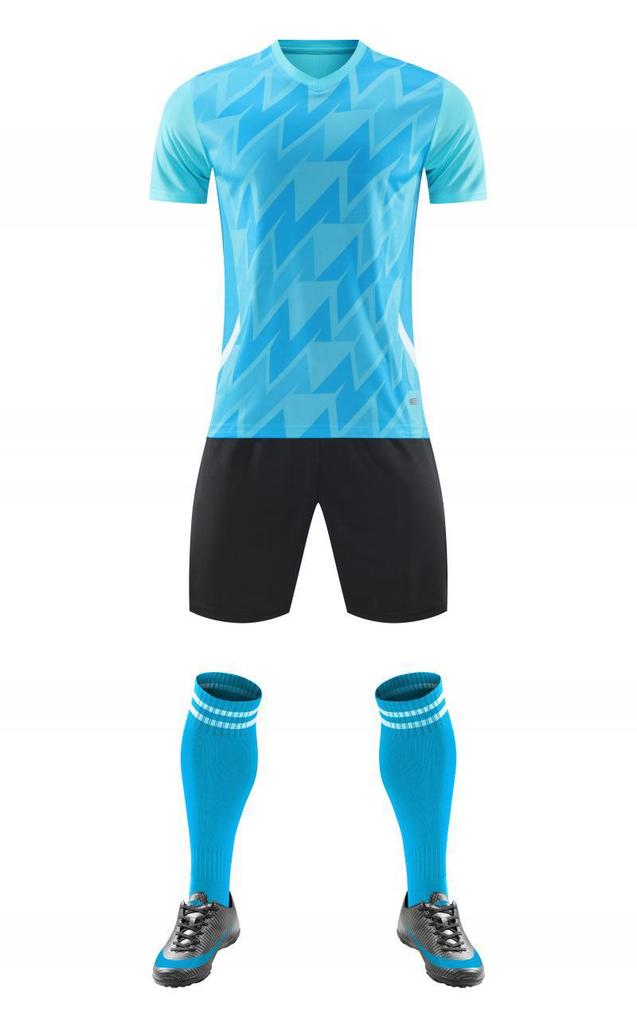 Short Sleeve Football Uniform Set Competition Training Team Uniform Adult Football Jersey Men'S And Women'S Suit Quick Dry Breathable 8022