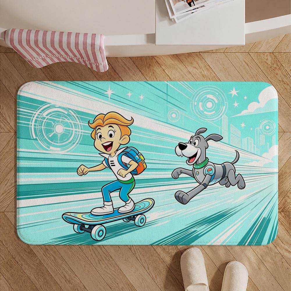 IP-George JetsonS Floor Mat Soft Non-Slip Bath Mat, Bedside Carpet, Absorbent Doormat for Home