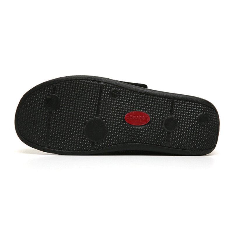Men's Wide Width Diabetic Shoes, Adjustable Closures Memory Foam Shoes for Elderly Arthritis Edema