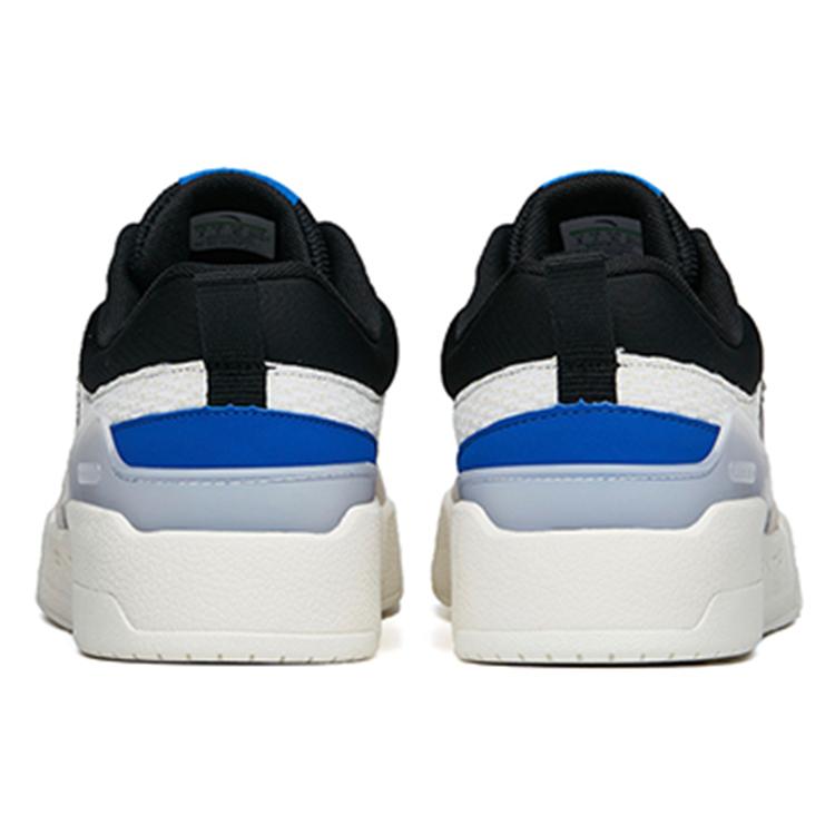 Anta Slip Resistant Abrasion Resistant Low Top Skateboard Shoes Men's White Gray 112218085-2