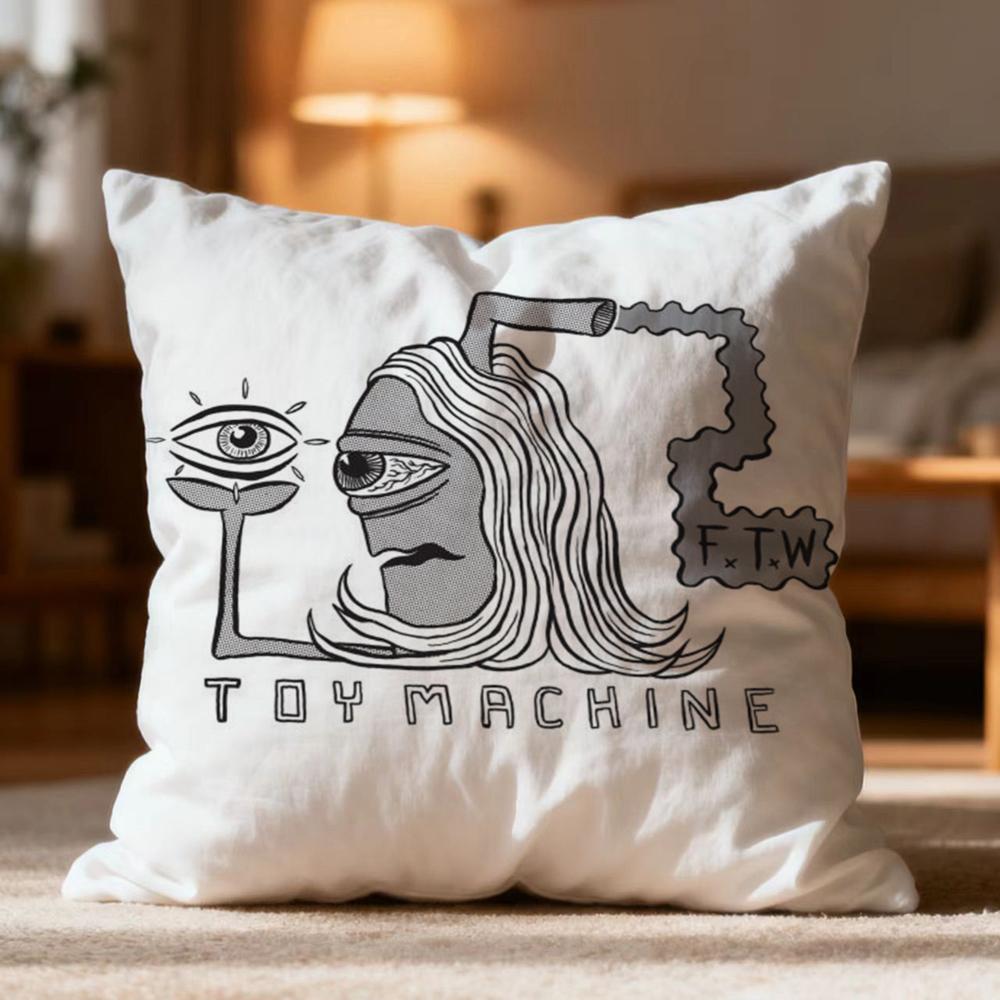 Fashion TToy Machineer Cushion Cover Soft Washable Pillow Case Multi-Scene for Couch Bed Travel Office Use