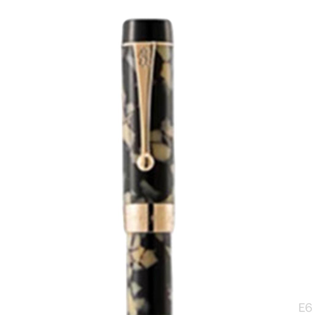 Elegant Acrylic Fountain Pen 0.5mm Businessmen Pens Electroplating Process for School Office Writing