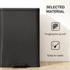 20L Kitchen Bin with Soft-Close Lid and Stay-Open Function, Stainless Steel Pedal Bin with Removable Inner Bucket for Kitchen, Office, Home
