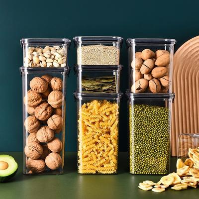 Practical Good Sealing Moist-proof Food Grade Multi-purpose Cereal Dispenser Food Organizer Box Household Supplies Pantry Storage