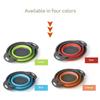 Foldable Strainer Fruit and Vegetable Washing Basket Colander Tableware Drainer Silicon Colander Foldable Drainer Kitchen Gadget