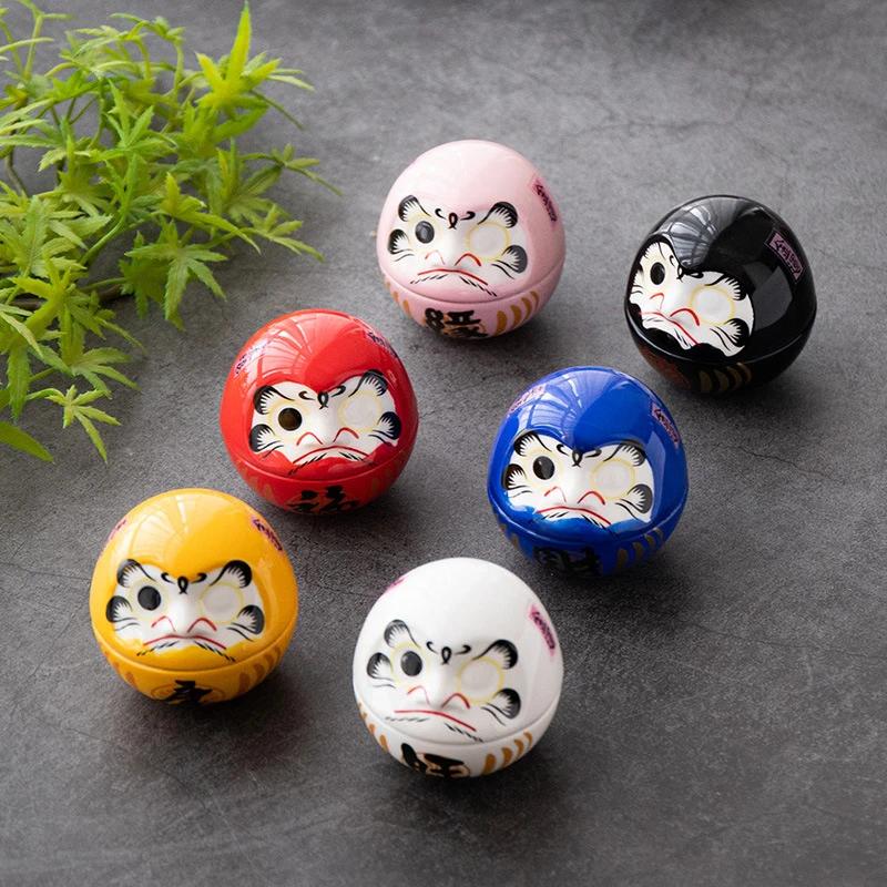 A Top Quality Ceramic Daruma Statue Daruma Tumbler Crafts Japanese Style Lucky Fortune Ornament Landscape Home Decor Gifts