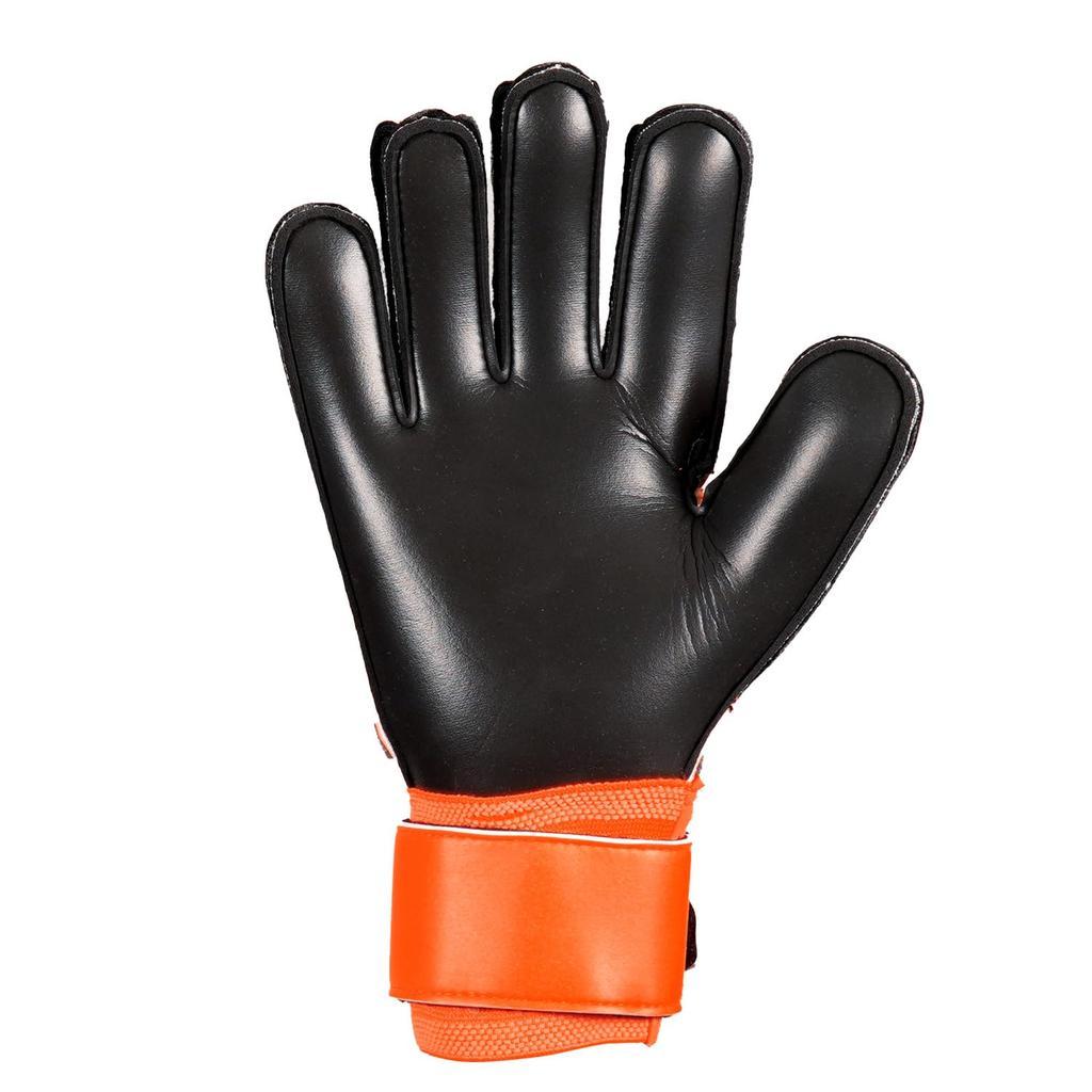 Uhlsport For Use Durable Soccer GK Keeper Gloves Soft Resist 1011318 01 7 Flow Orange X White X Black (Uhlsport) Matches/practice
