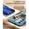 for Samsung Galaxy S24 Case Cute Aesthetic S24 Case with Camera Cover & Ring Stand for Samsung S24 Case for Women Girls Boy Shockproof for S24 Phone