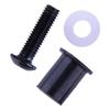 Black Windshield Screw Rubber Nuts Kit Fit for Yamaha Apex Nytro SRX RX1 Vector Phazer V Max Snowmobile