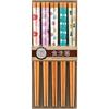 Sunlife Chopsticks for Japanese Natural Made In Dishwasher Set of 5 Guests, Susutake, Spirit, Bamboo, Japan, Safe, Brown, 22.5cm,